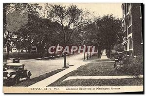 Carte Postale Ancienne Kansas City Mo Gladstone Boulevard At Mersington Avenue