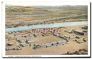 Carte Postale Ancienne Pueblo Of San Felipi New Mexico