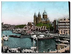 Carte Postale Moderne Amsterdam PH Kade mer S Nicolaaskerk