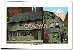 Carte Postale Ancienne Rear View Paul Revere House Hôtel Somerset Copley Plaza Hôtel