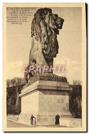 Carte Postale Ancienne Le Lion Du Barrage De La Gîleppe