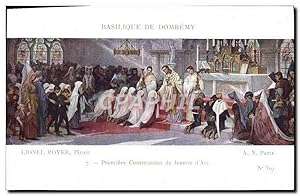 Image du vendeur pour Carte Postale Ancienne Basilique De Domeremy Lionel Royer Premiere communion de Jeanne d'arc mis en vente par CPAPHIL