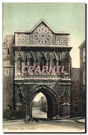 Carte Postale Ancienne Ethelbert Gate Norwich