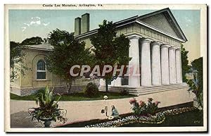 Carte Postale Ancienne Custis Lee Mansion Arlington Va