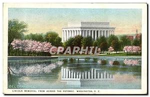 Seller image for Carte Postale Ancienne Lincoln Memorial From Across The Potomac Washington D C for sale by CPAPHIL