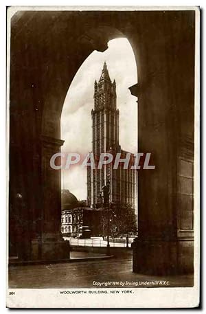 Carte Postale Ancienne Woolworth Building New York