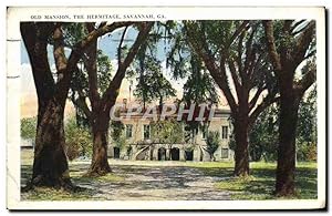 Bild des Verkufers fr Carte Postale Ancienne Old Mansion The Hermitage Savannah Ga zum Verkauf von CPAPHIL