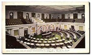 Carte Postale Ancienne Senate Chambre The Capitol At Washington