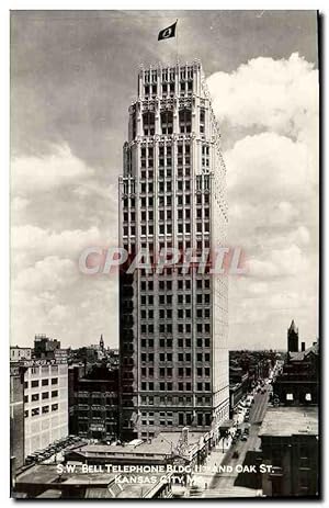 Carte Postale Ancienne S W Bell Telephone Bldg Oak St Kansas City