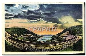 Carte Postale Ancienne Horseshoe Curve Pennsylvania Railroad