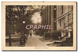 Bild des Verkufers fr Carte Postale Ancienne Entrance To Campus zum Verkauf von CPAPHIL