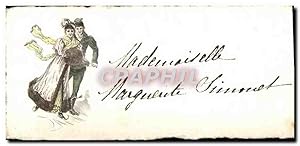 Bild des Verkufers fr Carte Postale Ancienne Fantaisie Femme Patins a glace zum Verkauf von CPAPHIL