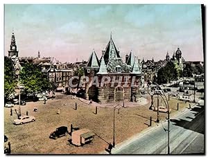 Carte Postale Moderne Amsterdam Nieuwmarkt met Waaggebouw