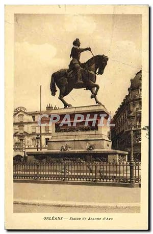 Carte Postale Ancienne Orleans Statue de Jeanne d'Arc
