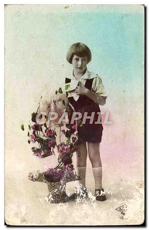 Carte Postale Ancienne Fantaisie Enfant