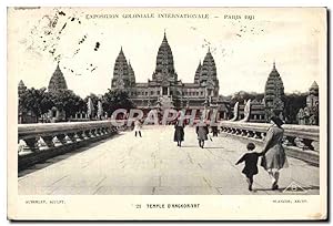 Seller image for Carte Postale Ancienne Exposition Coloniale Internationale Paris Temple D'Angkor Vat for sale by CPAPHIL