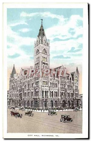 Carte Postale Ancienne City Hall Richmond Va