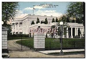 Seller image for Carte Postale Ancienne Public Entrance And South Front Of White House Washington D C for sale by CPAPHIL