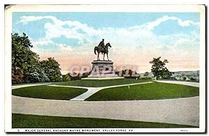 Carte Postale Ancienne Major Général Anthony Wayne Monument Valley Forge Pa