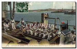Image du vendeur pour Carte Postale Ancienne Scenes De Bord Exercice Du Fusil A Bord D'Un Navire De Guerre mis en vente par CPAPHIL