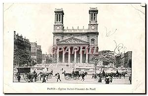Seller image for Carte Postale Ancienne Paris Eglise Saint Vincent de Paul Galeries Lafayette for sale by CPAPHIL