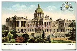 Carte Postale Ancienne The Capitol Harrisburg Pa
