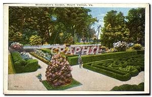 Carte Postale Ancienne Washington's Garden Mount Vernon Va