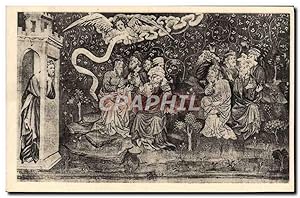 Bild des Verkufers fr Carte Postale Ancienne Angers Musee des Tapisseries Apocalypse Les Sages comptant le nombre de la bete zum Verkauf von CPAPHIL