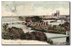 Image du vendeur pour Carte Postale Ancienne Tours La Loire Le Pont Bonaparte et la vue gnrale mis en vente par CPAPHIL