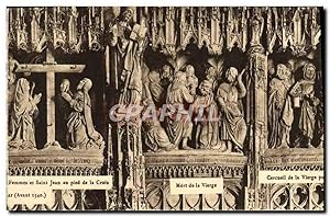 Seller image for Carte Postale Ancienne Chartres Femmes Et Saint Jean An Pied De La Croix Mort De La Vierge for sale by CPAPHIL