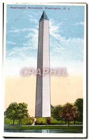 Carte Postale Ancienne Washington Monument Washington D C