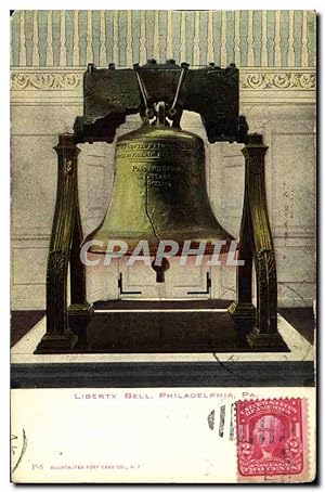 Carte Postale Ancienne Liberty Bell Philadelphia Pa