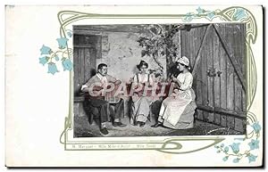 Seller image for Carte Postale Ancienne Fantaisie Femme Publicite Chaussures James Genty Rue Bossuet Dijon for sale by CPAPHIL