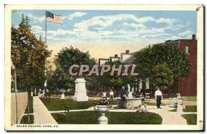 Bild des Verkufers fr Carte Postale Ancienne Salem Square York Pa zum Verkauf von CPAPHIL
