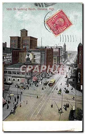 Carte Postale Ancienne St Looking North Omaha Neb