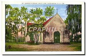 Carte Postale Ancienne St Andrew's Parish Built Charleston S C