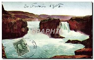 Carte Postale Ancienne Twin Falls Snake River Idaho