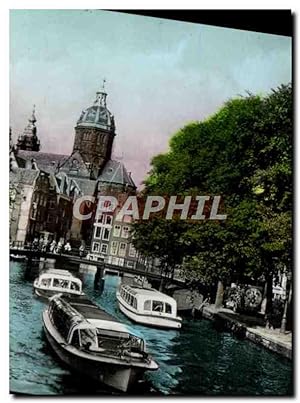 Carte Postale Moderne Amsterdam Achterburgwal