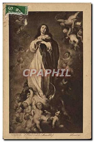 Carte Postale Ancienne Vierge Immaculee Murillo