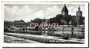 Carte Postale Moderne Hameln an der Weser Partie am Wehr