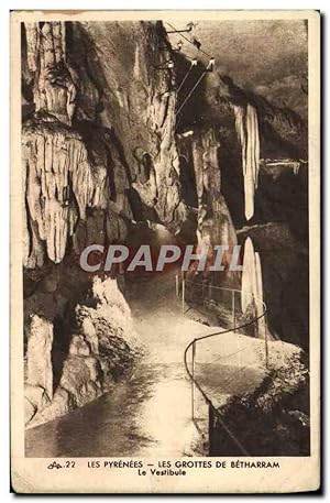 Bild des Verkufers fr Carte Postale Ancienne Les Pyrenees Les Grottes de Betharram Le vestibule zum Verkauf von CPAPHIL