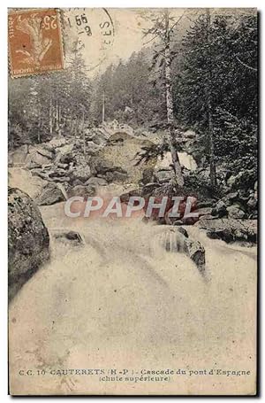 Image du vendeur pour Carte Postale Ancienne Cauterets Cascade Du Pont d'Espagne Chute superieure mis en vente par CPAPHIL