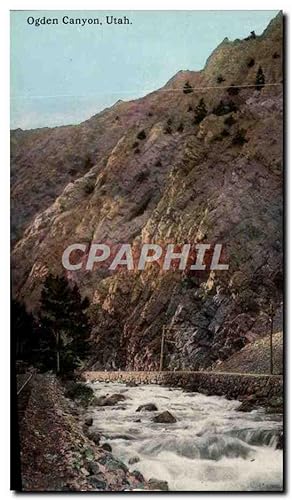 Carte Postale Ancienne Ogden Canyon Utah