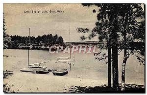 Carte Postale Ancienne Little Sebago Lake Gray Maine