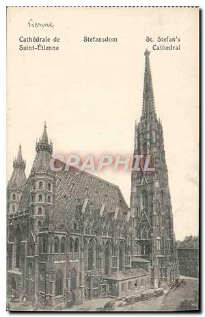 Carte Postale Ancienne Vienne Cathédrale de Saint Etienne