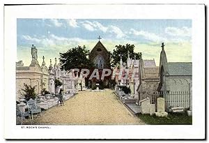 Carte Postale Ancienne St Roch's Chapel Jackson Square showing St Louis Cathedral