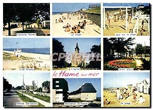 Bild des Verkufers fr Carte Postale Moderne Le Home Sur Mer Camping Pasteur La plage Jeux Club Mickey L'glise Jardin public Residence Saint Joseph zum Verkauf von CPAPHIL