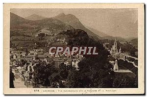 Seller image for Carte Postale Ancienne Lourdes vue Panoramique Sur Le Calvaire et la basilique for sale by CPAPHIL