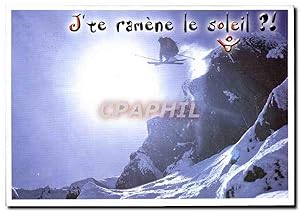 Image du vendeur pour Carte Postale Moderne J'te Ramene Le Soleil Ski mis en vente par CPAPHIL