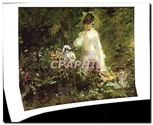 Bild des Verkufers fr Carte Postale Moderne Jeune Femme dans les fleurs Edouard Manet zum Verkauf von CPAPHIL